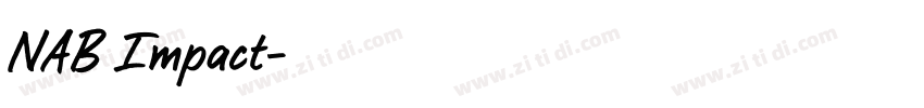 NAB Impact字体转换